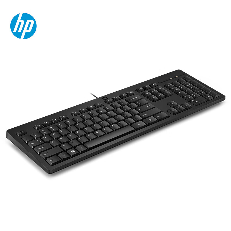 惠普 HP 225 有线键盘 USB接口 黑色 计价单位:个