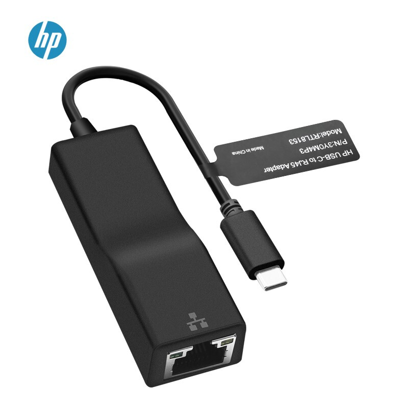 惠普 HP 3Y0M4P3 网口转接器  USB Type-C转千兆RJ45网线 计价单位:个