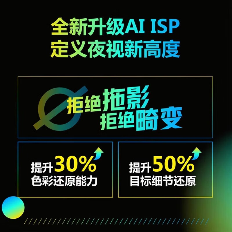 大华  DH-SD-WPT2449A-ST-PV-LED 夜视王-2寸AI全彩定焦400W高清POE网络球型摄像机 4mm 计价单位:台