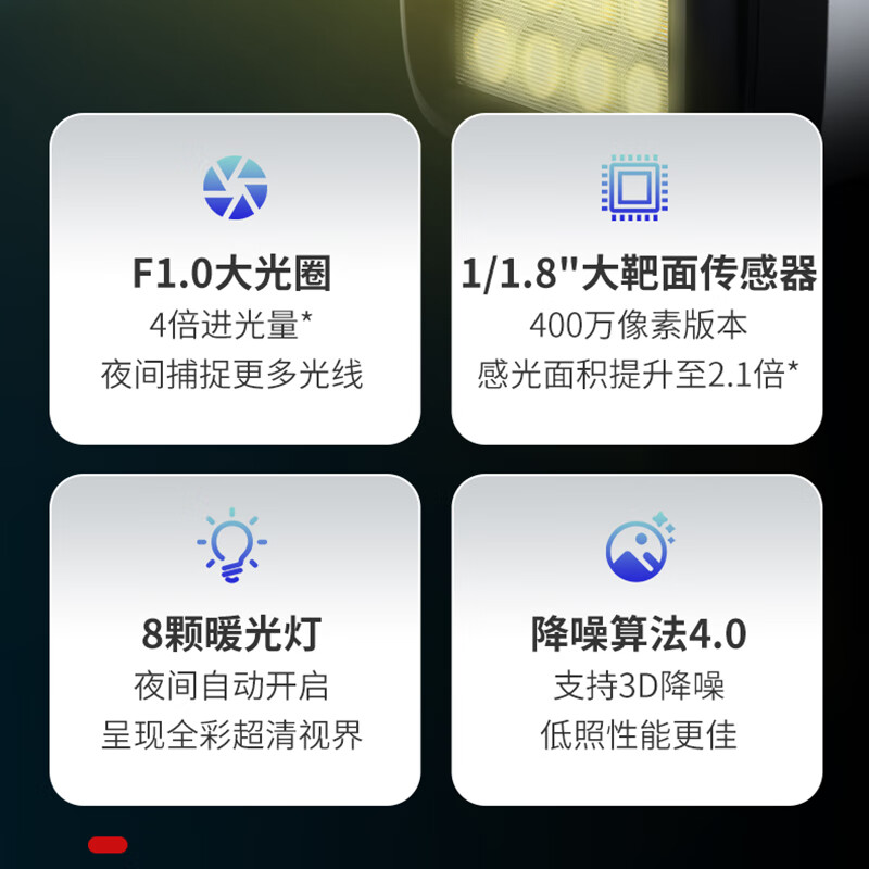 dahua dahua DH-IPC-HFW2439M-A-LED 400万暖光全彩定焦枪型网络摄像机  6mm 计价单位:台