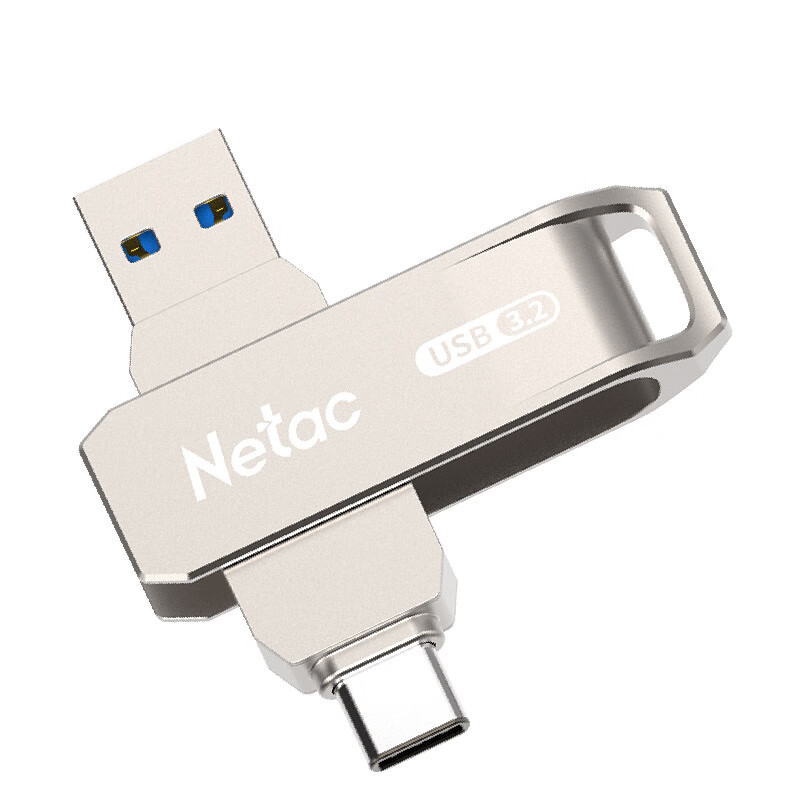 朗科 Netac G728 U盘 64GB USB3.2 旋转金属 计价单位:个