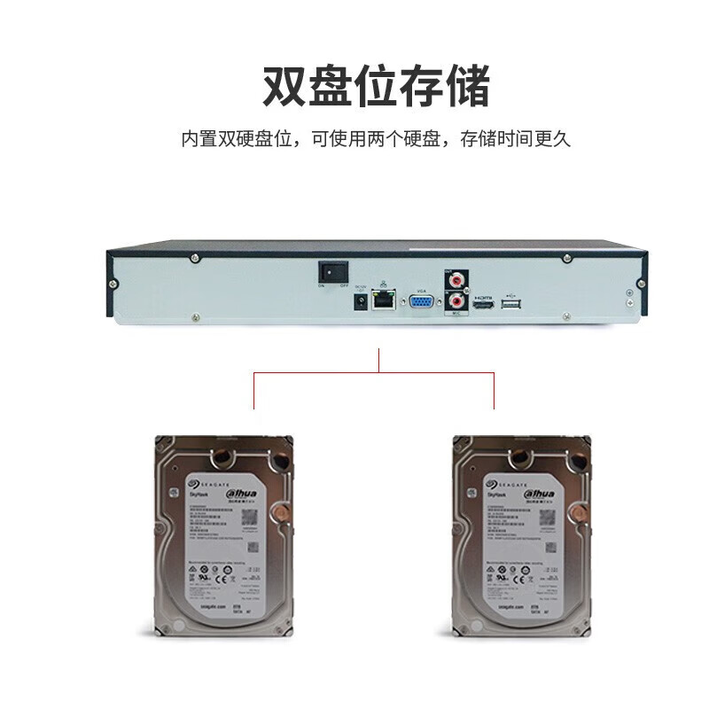 大华  DH-NVR4208-HDS3/I 网络硬盘录像机 计价单位:台