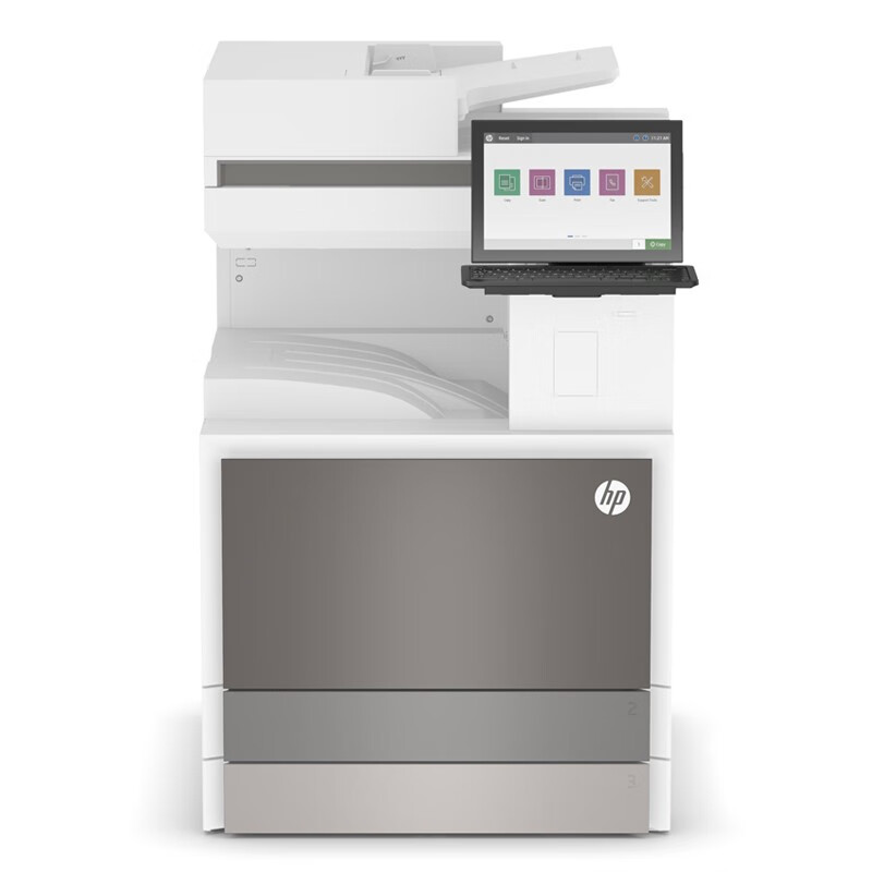 惠普 HP LaserJet Managed Flow MFP E73135z 黑白激光打印机 自动双面商用复印扫描三合一 黑白35页/分+全尺寸键盘  标配 计价单位:台