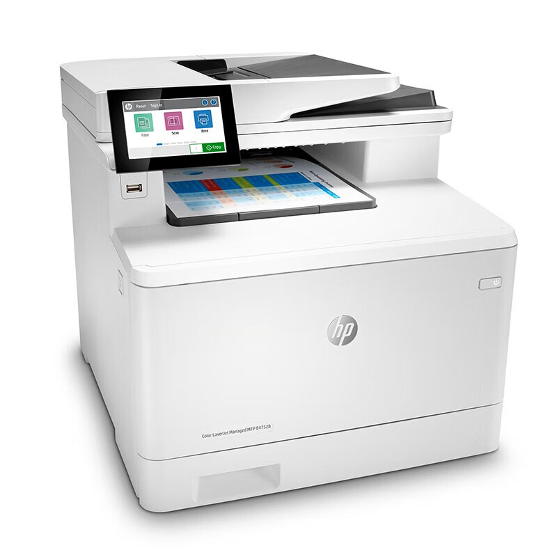 惠普 HP Color LaserJet Managed MFP E47528f A4彩色激光多功能一体机 打印扫描复印传真 自动双面 计价单位:台 惠普 HP Color LaserJet Managed MFP E47528f A4彩色激光多功能一体机 打印扫描复印传真 自动双面 计价单位:台