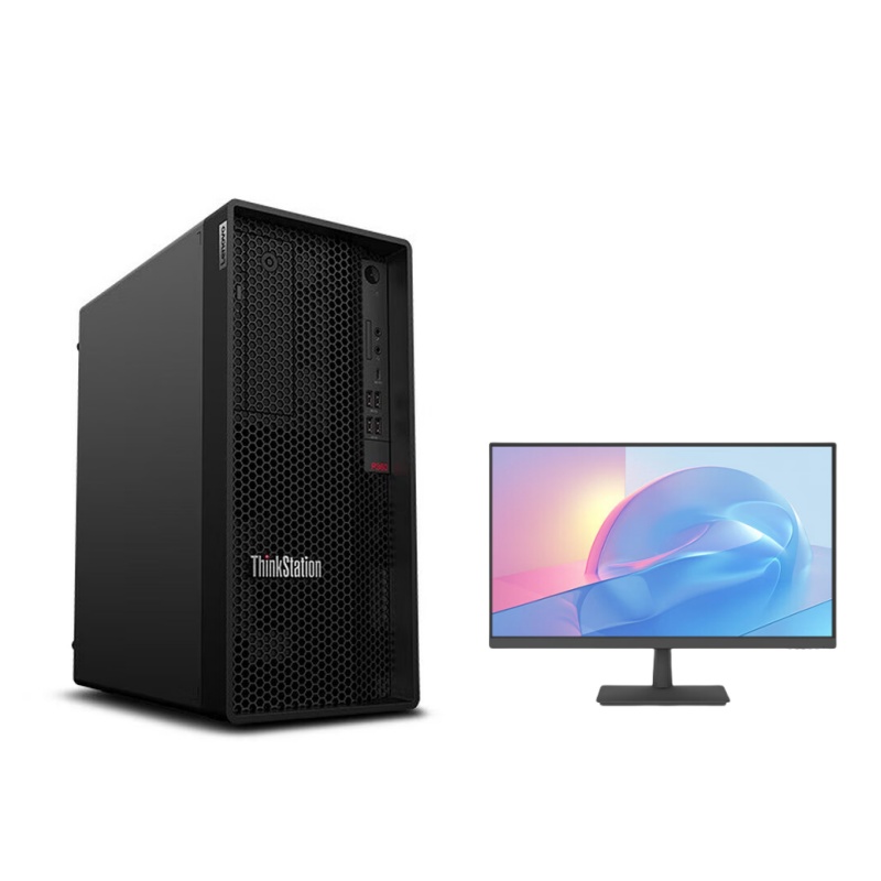 联想 Lenovo ThinkstationP360 图形塔式工作站 支持Deepseek台式机电脑主机i9-12900K/32G*2/1T+2T/RTX3060/升级+27寸显示器 计价单位:套