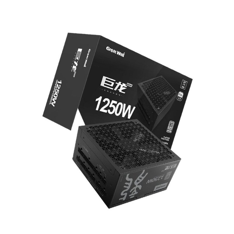 长城 GREATWALL 1250DA 金牌巨龙全模组电脑电源 铂金巨龙ATX3.0额定1250W 计价单位:个 长城 GREATWALL 1250DA 金牌巨龙全模组电脑电源 铂金巨龙ATX3.0额定1250W 计价单位:个