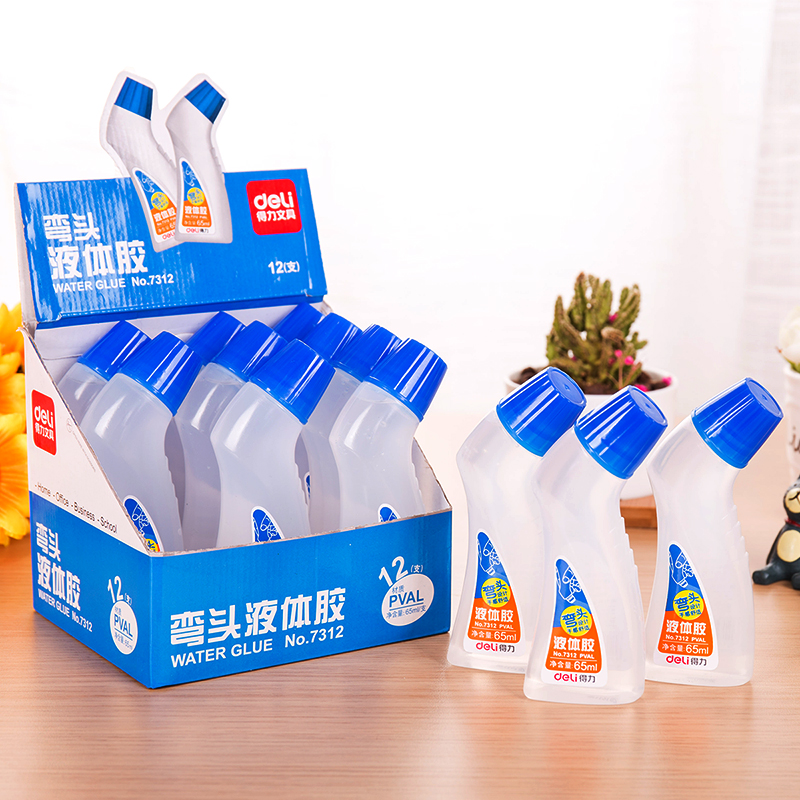 得力 deli 7312 得力(DELI)胶水7312办公 65ml 蓝 计价单位:瓶