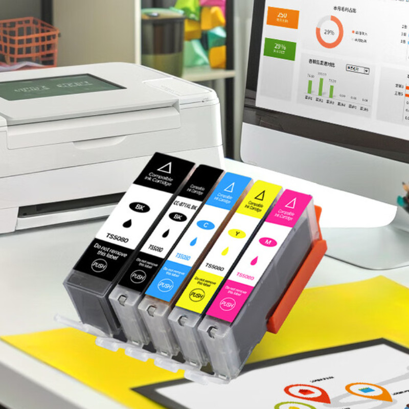 绘威  TS5080 墨盒 适用佳能Canon TS5080 TS8080彩色喷墨打印机墨盒 五色套装 3220页 计价单位:套 绘威  TS5080 墨盒 适用佳能Canon TS5080 TS8080彩色喷墨打印机墨盒 五色套装 3220页 计价单位:套