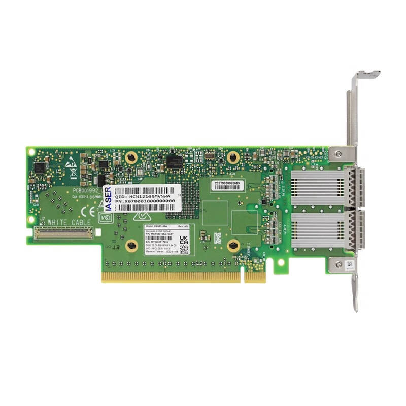 PERCKO PERCKO MCX613106A-VDAT 网卡 双口/200G/光纤/以太网+IB/ConnectX®-6 VPI/QSFP56 计价单位:个