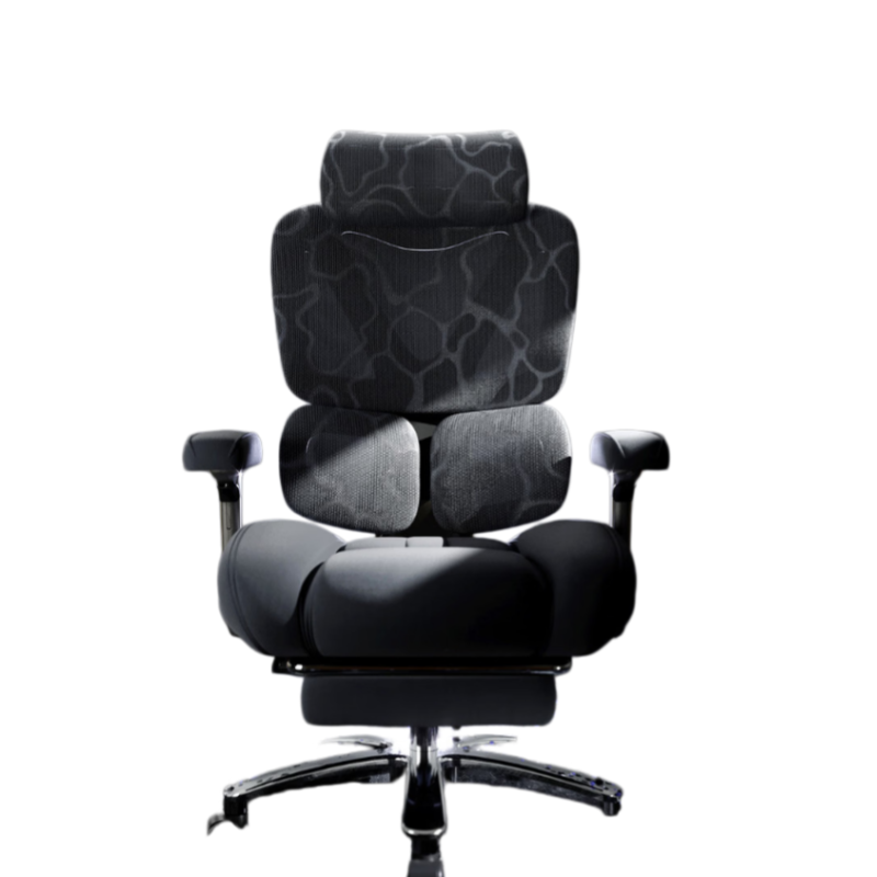 中掌柜  S9137+ProMax 人体工学椅办公椅  可躺300斤重磅可调节 双区腰托 双腰靠带搁脚 铝合金脚 有脚托 计价单位:把