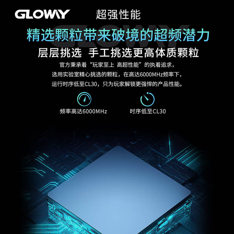 光威 GLOWAY DDR5 6000 龙武系列 台式机内存条 马甲条 海力士M-die CL30 深空银 32GB 2条套装（16GB*2） 计价单位:套