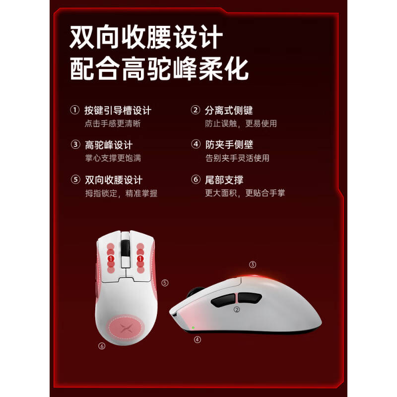 多彩 DELUX M900miniPro 鼠标 黒色Nordic主控 标配 fps无线双模右小手人体工学轻量化 计价单位:个