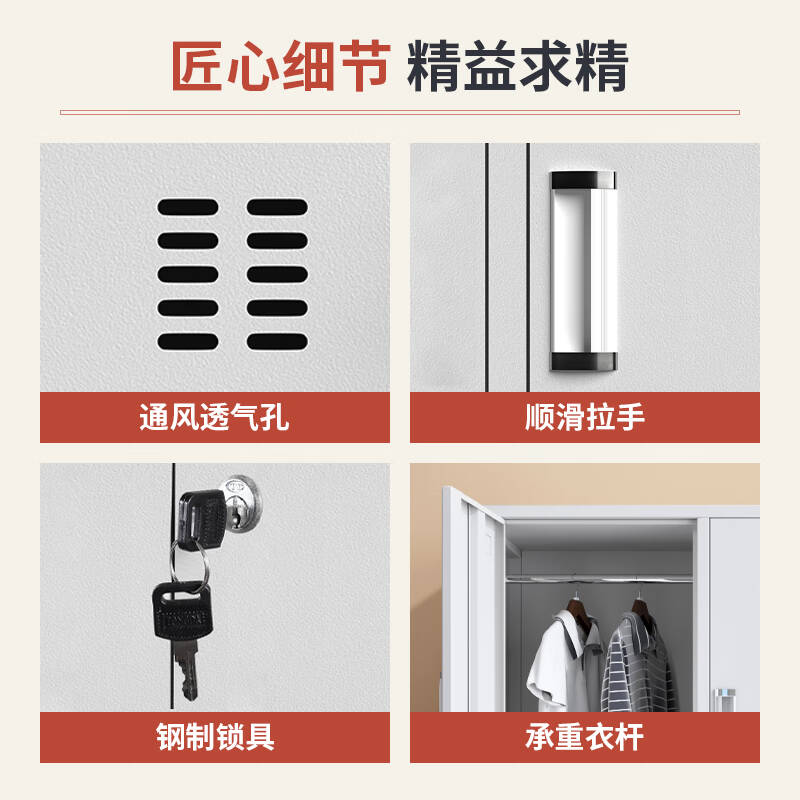 伊锋顺  1200*900*420mm 三门铁皮更衣柜 0.8厚 计价单位:个