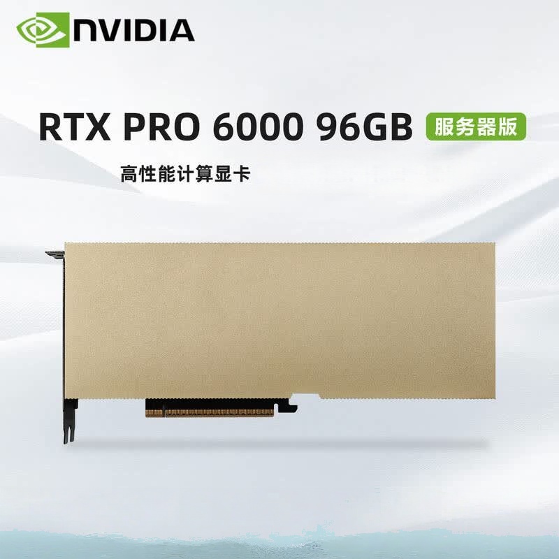 英伟达 NVIDIA RTX PRO 6000 96GB 显卡服务器版 计价单位:个