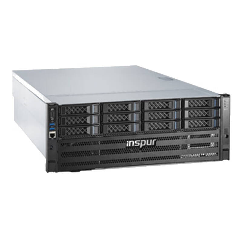 浪潮 INSPUR NF5468M6  内存 4U8卡/6330*1/32G 3200*3/1.92T SSD*2/10T SATA*4/PM8204 2G/四口千兆/无显卡 直插/3000W*4 计价单位:台