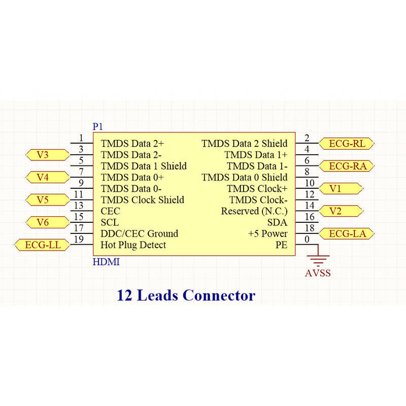 RADXA RADXA ADS1298 采集模块  12导HDMI接口有现货 HDMI电极线 计价单位:个