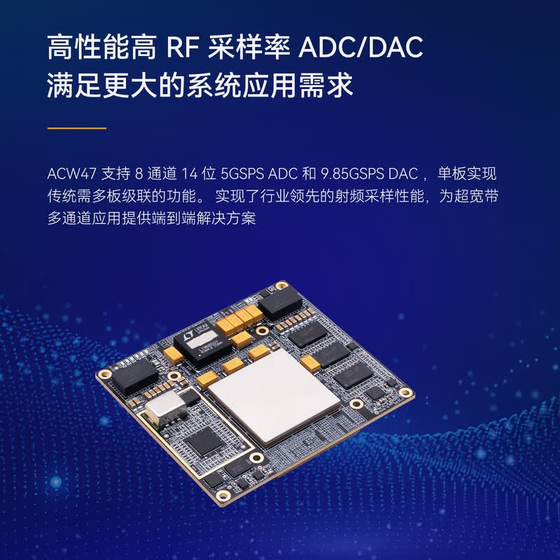 ALINX  ACW47 FPGA核心板 Xilinx Zynq UltraScale+ RFSoC ZU47DR射频软件无线电ADC卫星DAC数字信号处理5G PHY 计价单位:个