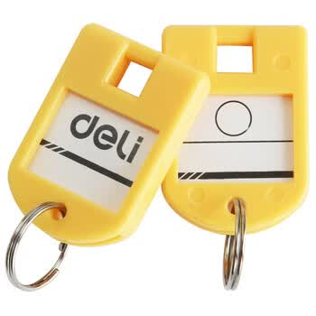 得力 deli 9330 钥匙牌 筒装 混色 24个/筒 计价单位:筒 得力 deli 9330 钥匙牌 筒装 混色 24个/筒 计价单位:筒