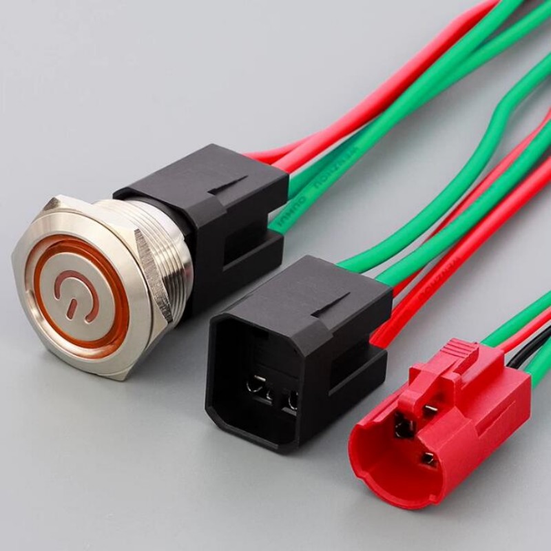宇达 YD KCD-50 自锁开关 电压48V 安装孔径22mm 绿色电源灯+尾插(带线) 计价单位:个 宇达 YD KCD-50 自锁开关 电压48V 安装孔径22mm 绿色电源灯+尾插(带线) 计价单位:个