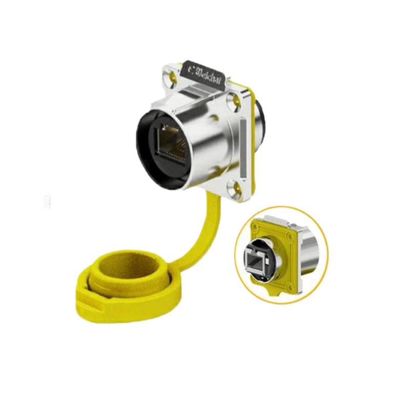 E-WEICHAT  EW-LP24型RJ45法兰母座 航空插头插座 计价单位:个