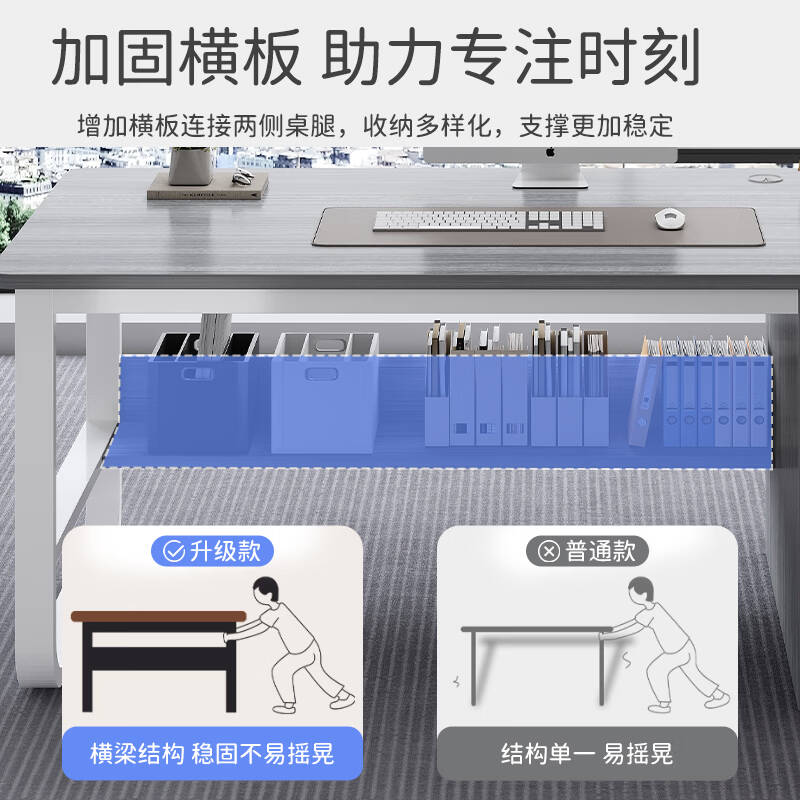 企诺  120*50*73cm 办公桌 带抽屉 侧柜 计价单位:张