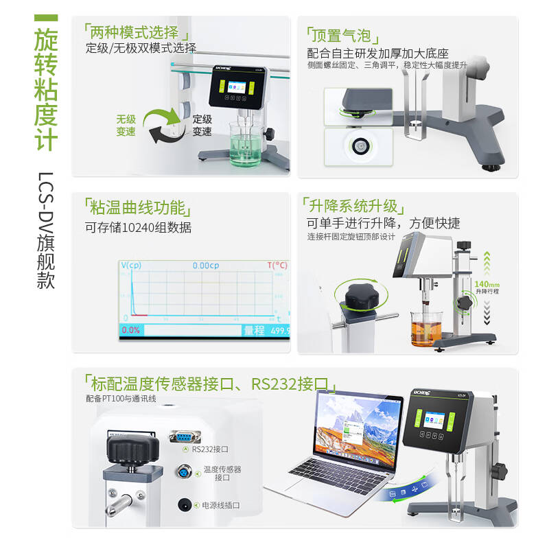 力辰 LC-NDJ-8S pro 旋转粘度计 计价单位:台 力辰 LC-NDJ-8S pro 旋转粘度计 计价单位:台