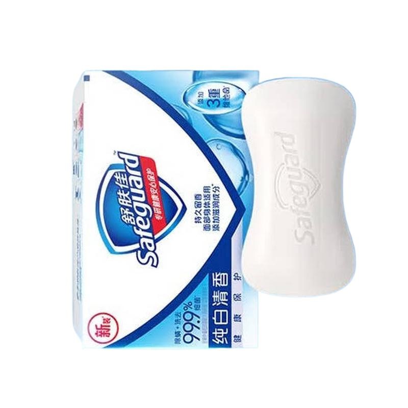 舒肤佳 Safeguard 115g 香皂 99.9%除菌 除螨温和润肤沐浴皂 纯白+柠檬+薰衣草 3块/包 计价单位:包 舒肤佳 Safeguard 115g 香皂 99.9%除菌 除螨温和润肤沐浴皂 纯白+柠檬+薰衣草 3块/包 计价单位:包