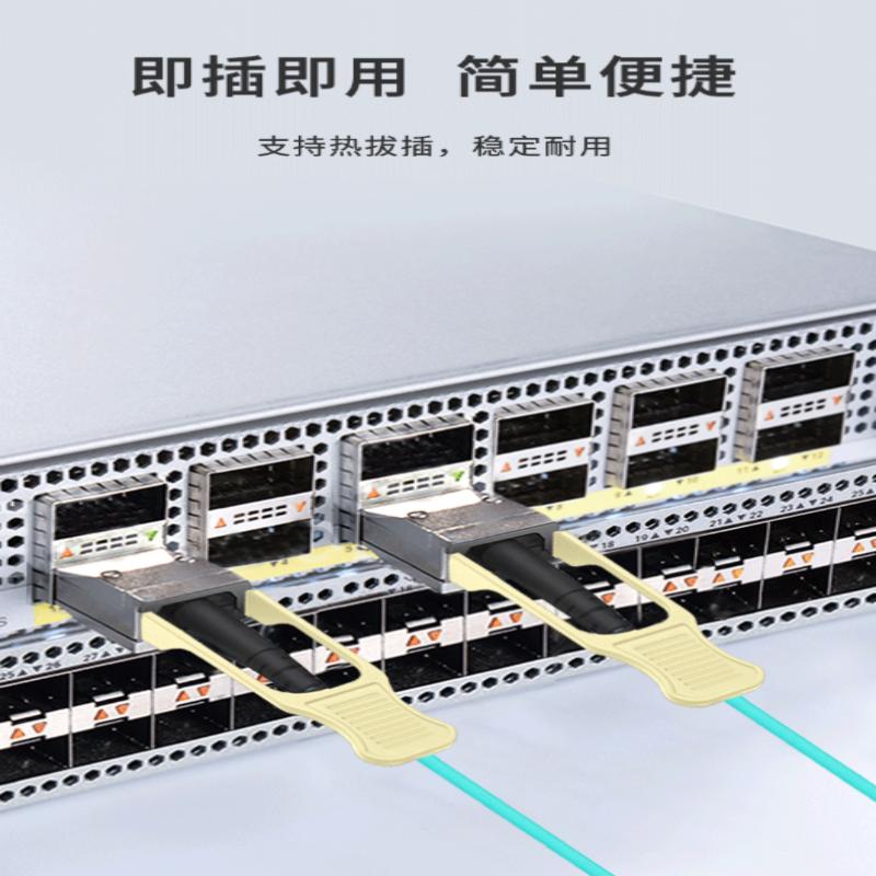 光亿联  QSFP56  AOC IB线缆100G光缆迈络思连接线Mellanox英伟达 InfiniBand线缆 200G HDR IB光缆 5米 计价单位:根