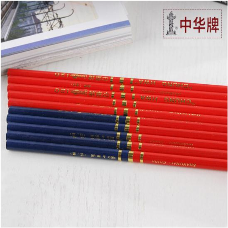 中华 Xinwenhua 120 红蓝铅笔 10支/把 计价单位:支