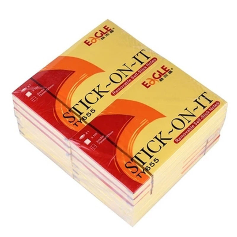 益而高 EAGLE TY655 黄色记事贴 每本100张 3*5cm 12本/包 计价单位: 包