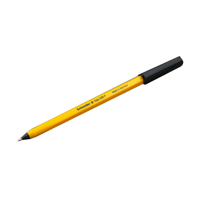施耐德 schneider 505F 经典黄杆圆珠笔 0.5mm 黑色 计价单位:支
